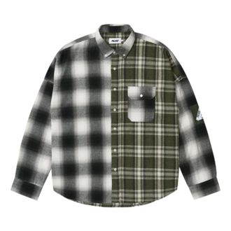 Palace SS26 Patchy Flannel Shirt Green P30SHT007