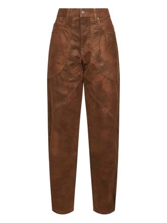 Isabel Marant Embossed Five-Pocket Trousers