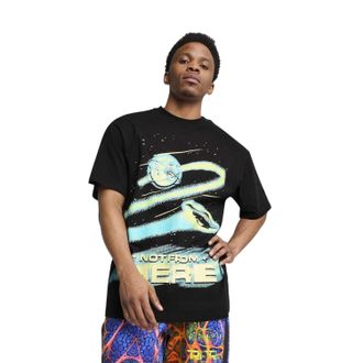 Puma Heren Grafisch Normaal T-Shirt (Poema Zwart)