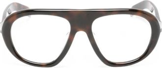 Prada Tortoise Geometric Frame Sunglasses