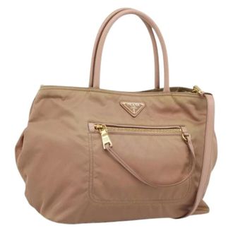 Prada Borsa Tote Vintage Pre-owned - - Pre-owned - Donna - Beige - ONE SIZE