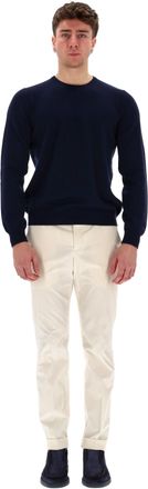 Barba Wool-Cashmere Crewneck Sweater