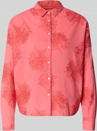 0039 Italy 0039 Italy Regular Fit Bluse mit Stitchings Modell LUCY in Koralle, Gr&ouml;&szlig;e XXL