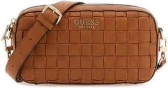 Guess Tassen, Dames, Bruin, ONE Size, Leer, Sandy Camera Crossbody