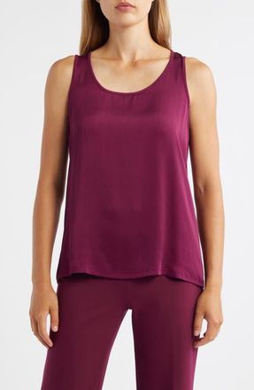 Anne Klein Ity Mixed Media Tank in Chianti at Nordstrom, Size X-Large
