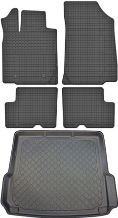OEM Juego De Alfombrillas De Goma Para Coche Y Maletero Para Dacia Duster I Suv (2010-2013)