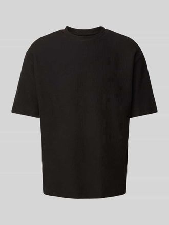 Mc Neal T-Shirt mit Strukturmuster in Black, Gr&ouml;&szlig;e M