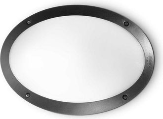 Ideal Lux Ideal Lux Maddi - 1 Difusor De Luz Para Exterior Empotrado En Techo / Pared, Negro Ip66, E27