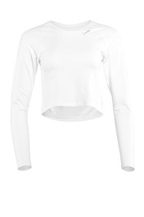 Winshape Langarmshirt WINSHAPE AET116LS, Damen, Gr. XXL, weiss (ivory), 85% Polyester, 15% Elasthan, Rundhals, Shirts Langarmshirt, Cropped Functional Light an