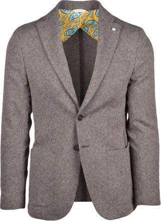 Manuel Ritz Blazer Stondato - Heren - Blazers - Bruin - 2XL - Katoen - Jassen