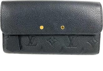 Louis Vuitton Monogram Empreinte Black Noir Monogram Empreinte Long Wallet (Bi-Fold) (Pre-Owned)