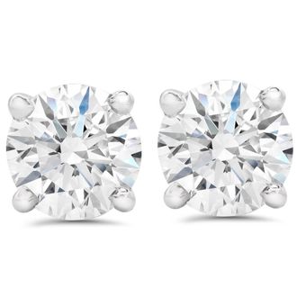 Pompeii3 Platinum 1 Ct Diamond Screw Back Studs