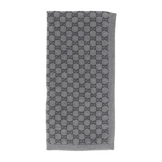 Gucci Accessoires, unisex, Grijs, ONE Size, Wol, Baby GG Wol Deken