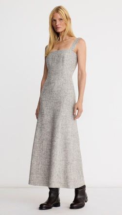 Smythe A-line Midi Dress in Pebble Tweed at Nordstrom, Size 10