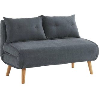 Vente-Unique Vente-unique - Divano letto 2 posti in tessuto Grigio - valerio