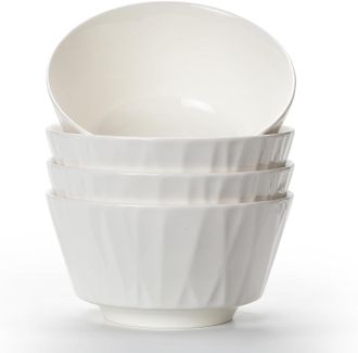 OEM Juego De 4 Cuencos De Cer&aacute;mica De 700 Ml - Para Cereales, Postres, Sopas, Pastas Y Ensaladas