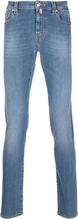 Sartoria Tramarossa Blauwe Straight Jeans Casual Stijl - Heren - Slim Fit Jeans - Blauw - W35 - Katoen - Jeans