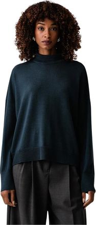 Patrizia Pepe Su&eacute;ter de cuello alto - Knitwear - Mujer - Azul - XS