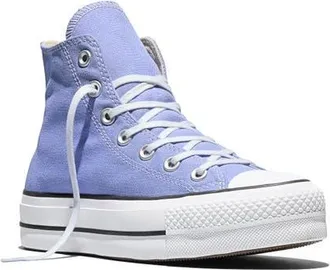 Converse Chuck Taylor All Star Lift High Top Platform Sneaker in Very Peri/White/Black at Nordstrom, Size 6.5