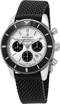 Breitling Superocean Heritage II Chronograph Automatic Chronometer Silver Dial Mens Watch AB0162121G1S1