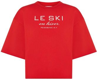 Penn & Ink Penn&Ink N.y, Dames, Tops, Rood, Maat: L Katoen