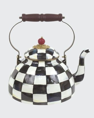 MacKenzie-Childs Courtly Check Two-Quart Tea Kettle