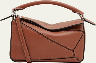 Loewe x Paulas Ibiza Puzzle Edge Mini Top-Handle Bag in Leather