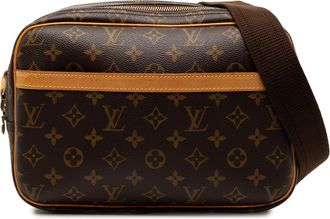 Louis Vuitton Pre-owned Womens Monogram Reporter Pm - Brown Textile - One Size