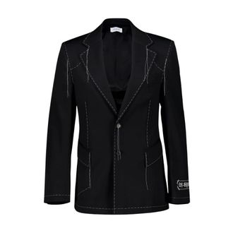 Off-white Heren, Jassen, Zwart, Maat: M Wol