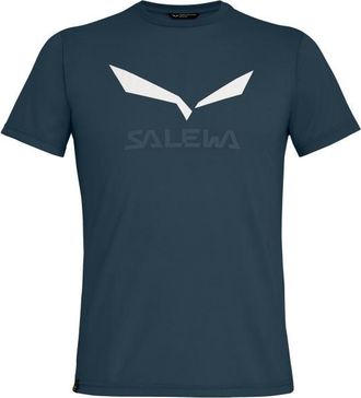 Salewa Solidlogo Dry T-Shirt Funktionsshirt f&uuml;r Herren | blau