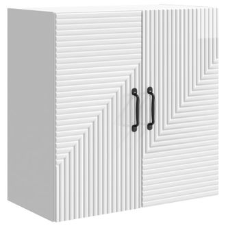 vidaXL Armario De Pared Blanco Brillante 59 X 31 X 60 Cm Vidaxl