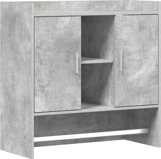 vidaXL Estante De Pared Montada En La Pared Gris Hormig&oacute;n Vidaxl