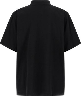 Balenciaga Mens Black Cotton Polo Shirt
