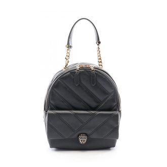 Bulgari Black Leather Backpack (Pre-Owned)