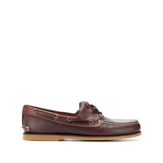 Timberland Schoenen, Heren, Bruin, 40 1/2 EU, Leer, Klassieke 2-Eye Bootschoen