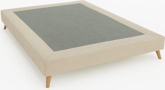 Colchón Morfeo Base tapizada nórdica beige 105x200 con refuerzo antideslizante
