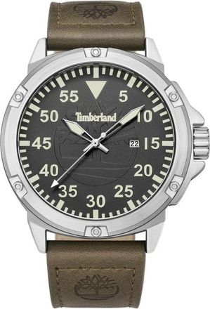 Timberland Weymont-Z Horloge - Heren - Accessoires - Grijs - Maat: ONE Size Leer