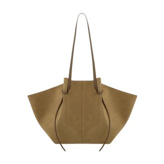 Yuzefi Large Mochi - Dames - Shoppers - Bruin - ONE Size - Su&egrave;de - Tassen