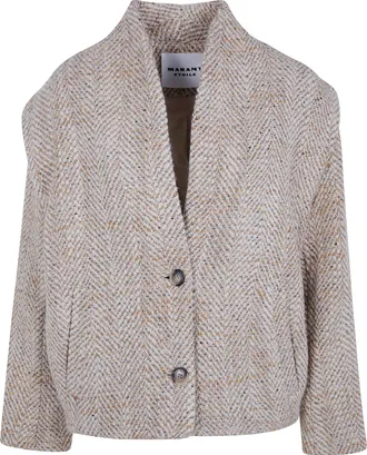 Isabel Marant Coat High Neck Drogo