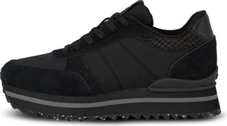 Woden Schoenen, Dames, Zwart, 37 EU, Nylon, Ronja Plateau