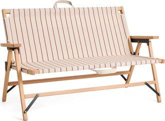 HAY Outdoor Market Klappsofa, beige mit roten Streifen