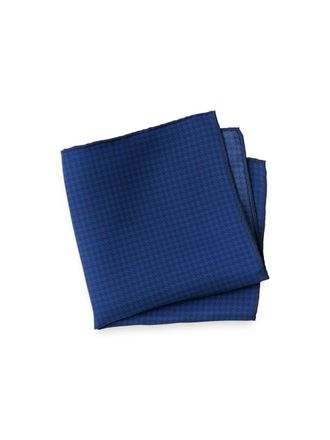 Paul Fredrick Houndstooth Silk Pocket Square