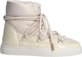INUIKII Gloss Snow Boot - Dames - Winterlaarzen - Beige - 39 EU - Wol - Schoenen