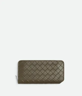 Bottega Veneta Intrecciato Stamp Zip Around Wallet - Bottega Veneta