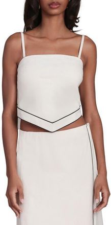 Avec Les Filles Piped Scarf Camisole in Oatmeal-Black at Nordstrom, Size X-Large