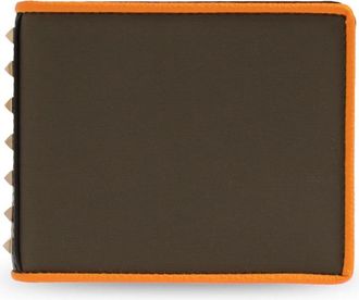 Valentino Garavani Stud Up Cardholder - Heren - Portefeuilles - Groen - ONE Size - Nylon - Accessoires