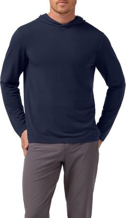 Mizzen+Main Knox Long Sleeve Hooded T-Shirt in Navy at Nordstrom, Size Xx-Large