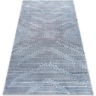 RugsX Rugsx - Alfombra Structural Sierra G5013 Tejido Plano Azul - Zigzag, &Eacute;tnica Blue 120x170 Cm