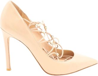 Mario Valentino Valentino Lace-up Gladiator Pumps in Nude Patent