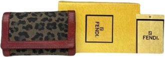 Fendi Pre-owned Accessories, female, Multicolor, Size: ONE SIZE Pre-owned Vintage Leather Key-holder